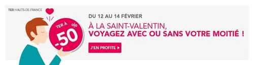 SNCF : Des billets à petits prix pour la Saint-Valentin