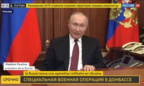 Le conflit a débuté entre la Russie et l'Ukraine, le Président...