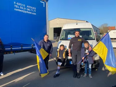 Le convoi humanitaire est parti d'Arques en direction de la Pologne 