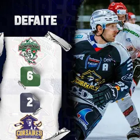 Défaite des corsaires dunkerquois sur la glace des Yétis du Mont-Blanc