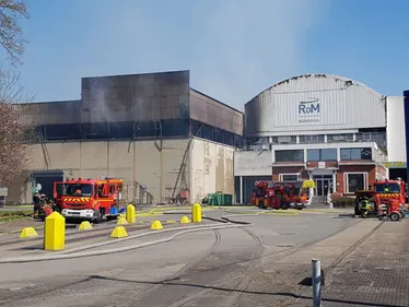 Les pompiers toujours actifs sur le site RDM ce mercredi...