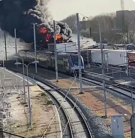 Drame à Valenciennes, un mort dans un incendie à la gare