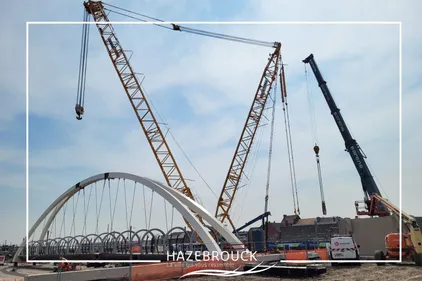 La passerelle de la gare d'Hazebrouck va être installée cette nuit