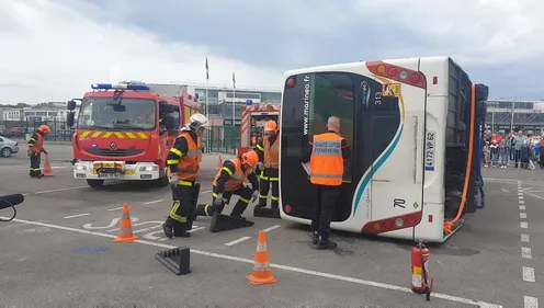Un faux accident, de fausses victimes, mais un vrai exercice pour...