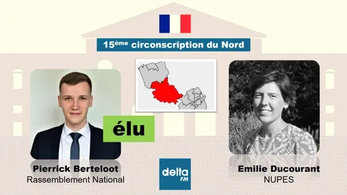 Pierrick Berteloot décroche la 15e circonscription