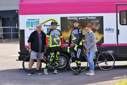 Fred Bellanger a relevé son défi de traverser la France à vélo...