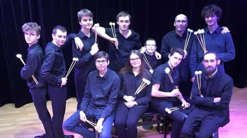 L'ensemble de percussions MarimbaO en concert... en Corée !