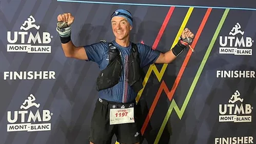 Mathieu Minard termine l'Ultra Trail Mont Blanc, l'une des courses...