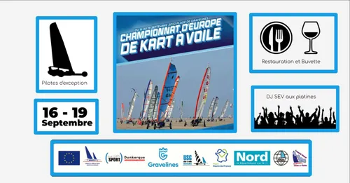 Le championnat d'Europe de kart à voile débarque à Gravelines