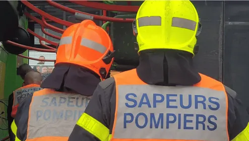 Un feu en cours dans une habitation