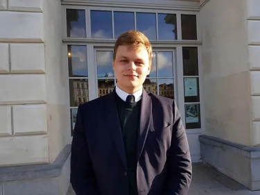 Auguste Evrard, le candidat du Rassemblement National pour les...