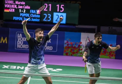 La France en finale du championnat d'Europe de badminton à...