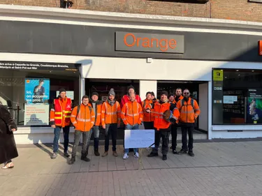 Les techniciens ORANGE en grève ce jeudi à Dunkerque