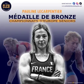 Pauline Lecarpentier en Bronze à l'Euro