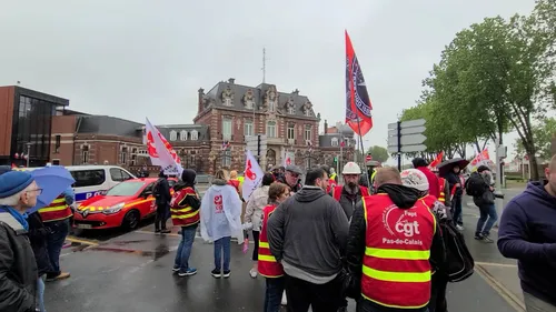 Les opposants à la réforme des retraites mobilisés à Dunkerque, à...