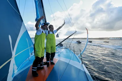 Voile : Thomas Ruyant et Morgan Lagravière remportent la Guyader...