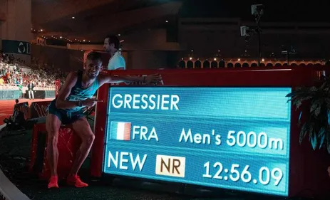 L'athlète boulonnais Jimmy Gressier, recordmand sur le 5000m !