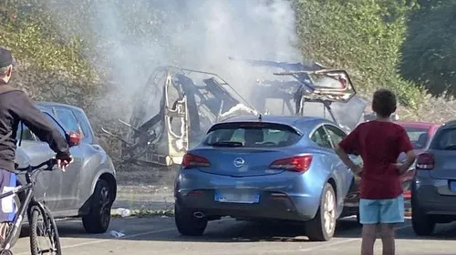 Boulogne : un camping-car détruit par les flammes