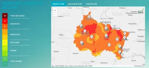 Pollution à l'ozone : nouvelle réduction de la vitesse autorisée