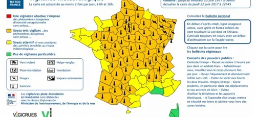 La Lorraine placée en vigilance orange aux orages !
