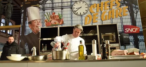 PHOTOS. A Metz, Michel Roth inaugure la plaque "Plus belle gare de...