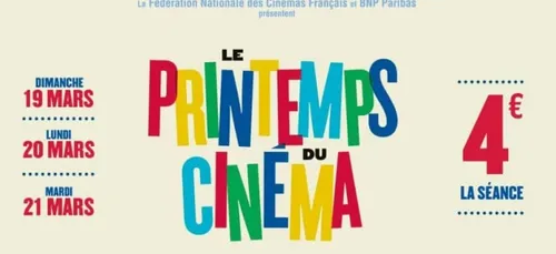 La séance de cinéma à 4 euros ce weekend !