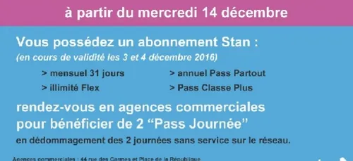 Grève sur le réseau Stan à Nancy : les abonnés dédommagés