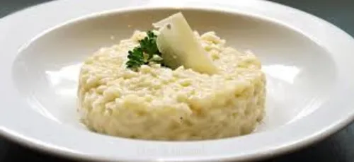 RISOTTO AU GORGONZOLA CURCUMA ET POMMES VERTES