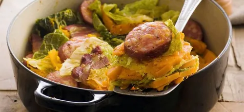 CHOU BRAISE AU MORTEAU