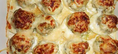 CHAMPIGNONS GRATINES AU PARMESAN