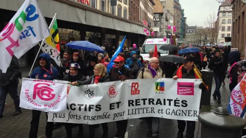 Mobilisation sociale remarquable en Alsace pour la journée d'action...