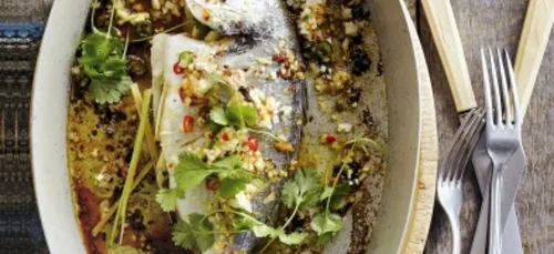 DAURADE AU GINGEMBRE A LA VAPEUR