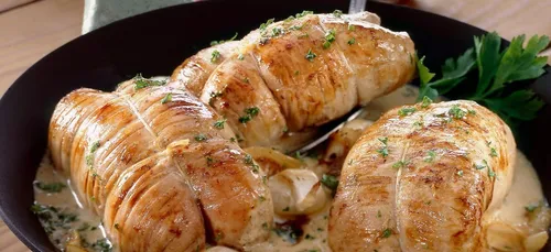 PAUPIETTES DE VEAU AU LARD FUME