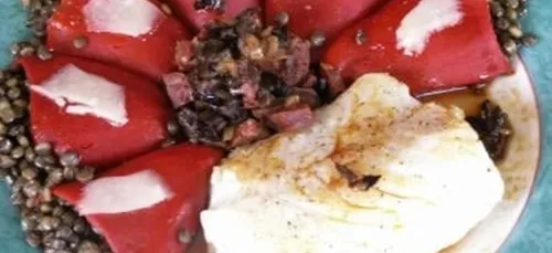 Cabillaud et poivrons farcis