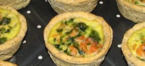 Mini-quiches au saumon épinard