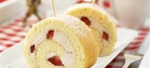 Roulé aux fraises