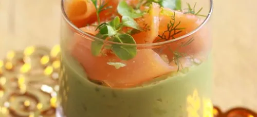 Verrine avocat saumon fumé