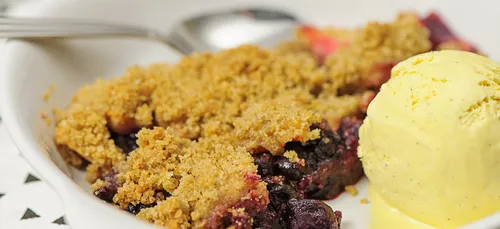 Crumble aux fruits rouges