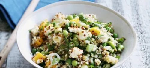 Taboulé de céréales aux légumes verts