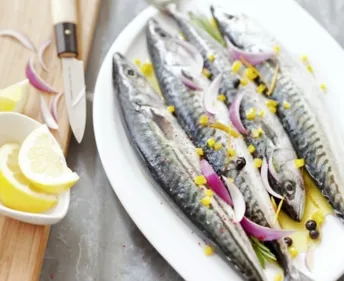Maquereaux marinés à l'huile d'olive et citron