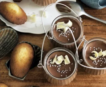 Crème au chocolat et madeleines au miel !