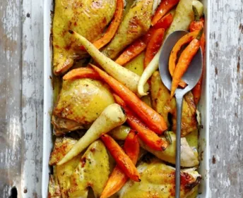 Poulet rôti aux épices et légumes d'automne !