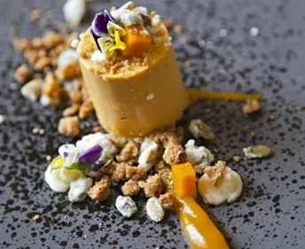 Entremets citrouille et mangue