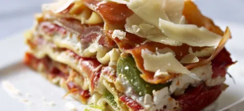 Lasagnes aux trois poivrons