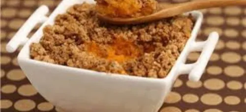 Crumble de patate douce et carotte