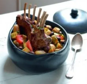 Carré d'agneau à la niçoise