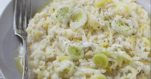 Risotto aux poireaux