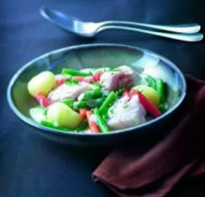 Blanquette de merlu aux petits légumes