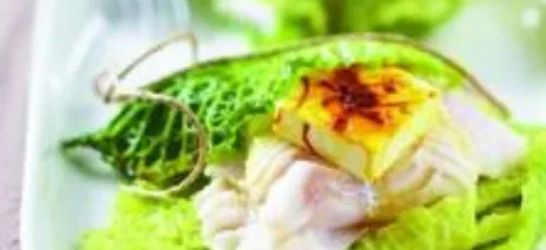 Papillotes de cabillaud au fromage frais et au safran