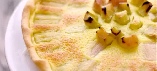 Tarte à la rhubarbe rapide